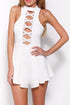 Sexy White Perfect Date Flared Playsuit